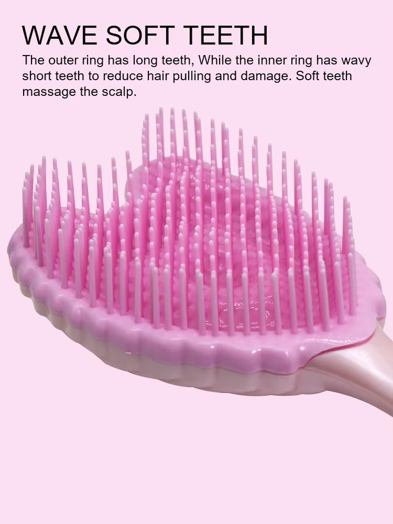 Professional Mini Angel Detangling Tangle Hairbrush Comb Anti-Static Hair Brush Women Massage Combs for Salon Hairdressing Tools