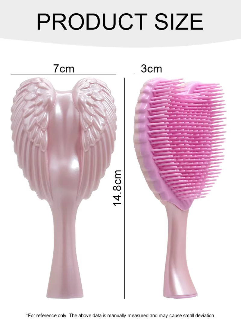 Professional Mini Angel Detangling Tangle Hairbrush Comb Anti-Static Hair Brush Women Massage Combs for Salon Hairdressing Tools